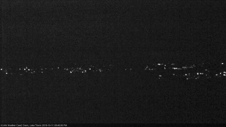 Lake Travis webcam, October 11, 2019 8:50 PM CT