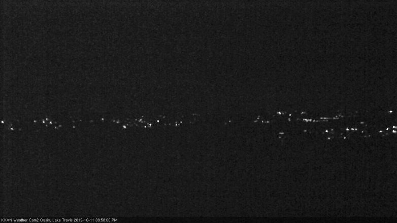 Lake Travis webcam, October 11, 2019 9:00 PM CT