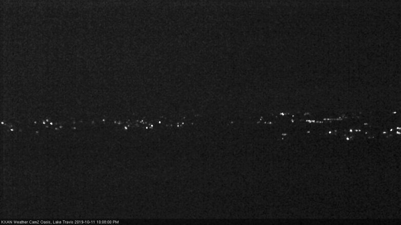 Lake Travis webcam, October 11, 2019 9:10 PM CT