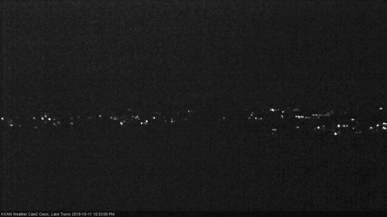 Lake Travis webcam, October 11, 2019 9:35 PM CT