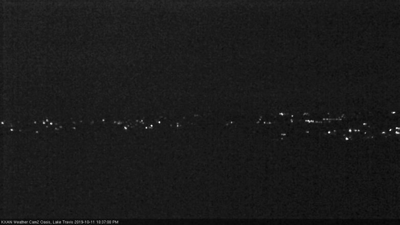 Lake Travis webcam, October 11, 2019 9:40 PM CT