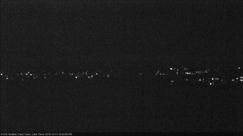 Lake Travis webcam, October 11, 2019 9:45 PM CT