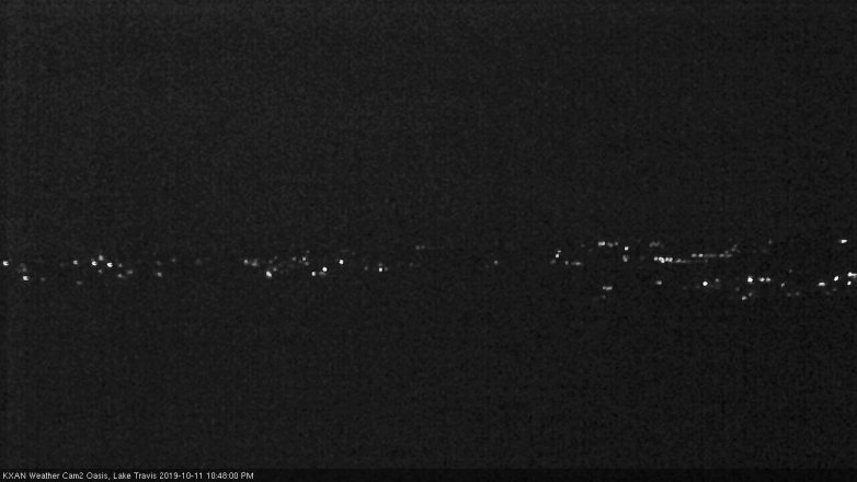 Lake Travis webcam, October 11, 2019 9:50 PM CT