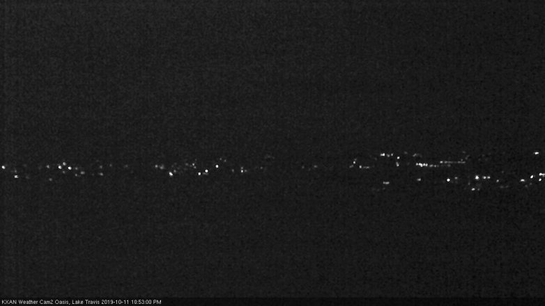 Lake Travis webcam, October 11, 2019 9:55 PM CT