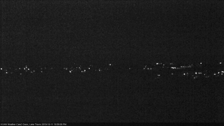 Lake Travis webcam, October 11, 2019 10:00 PM CT