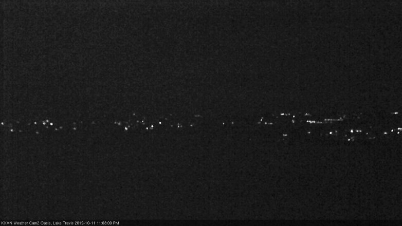 Lake Travis webcam, October 11, 2019 10:05 PM CT