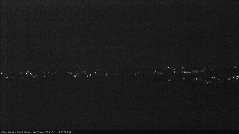 Lake Travis webcam, October 11, 2019 10:10 PM CT