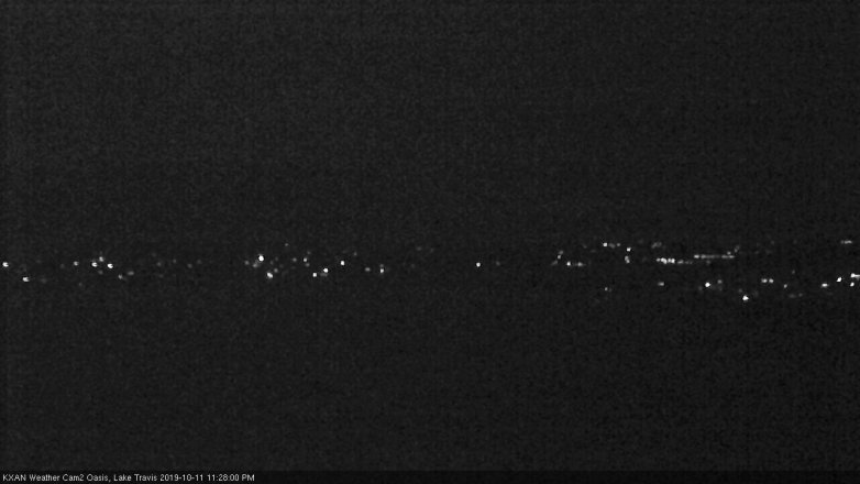 Lake Travis webcam, October 11, 2019 10:30 PM CT