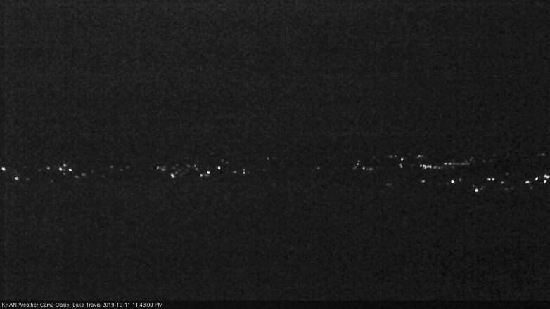 Lake Travis webcam, October 11, 2019 10:45 PM CT