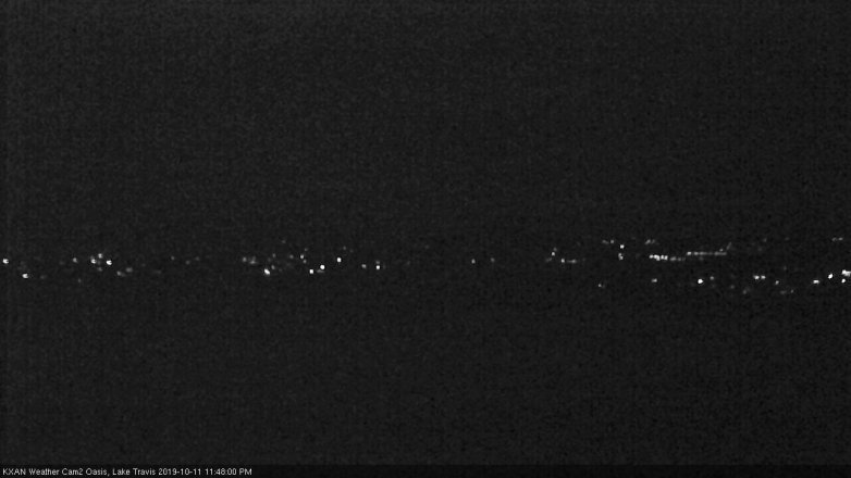 Lake Travis webcam, October 11, 2019 10:50 PM CT