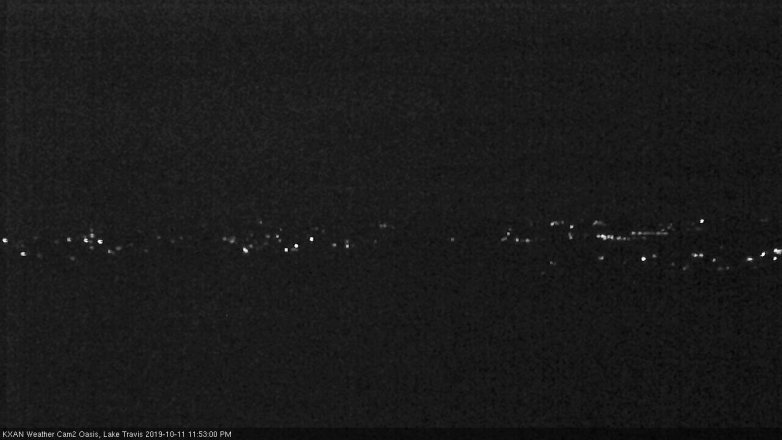 Lake Travis webcam, October 11, 2019 10:55 PM CT