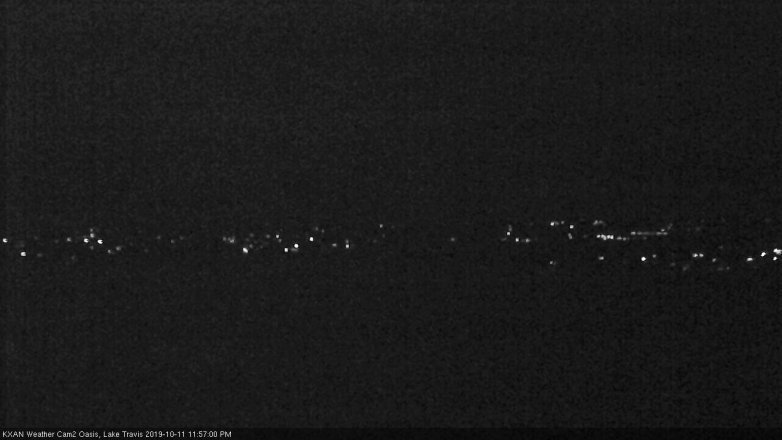 Lake Travis webcam, October 11, 2019 11:00 PM CT