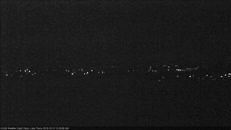 Lake Travis webcam, October 11, 2019 11:30 PM CT