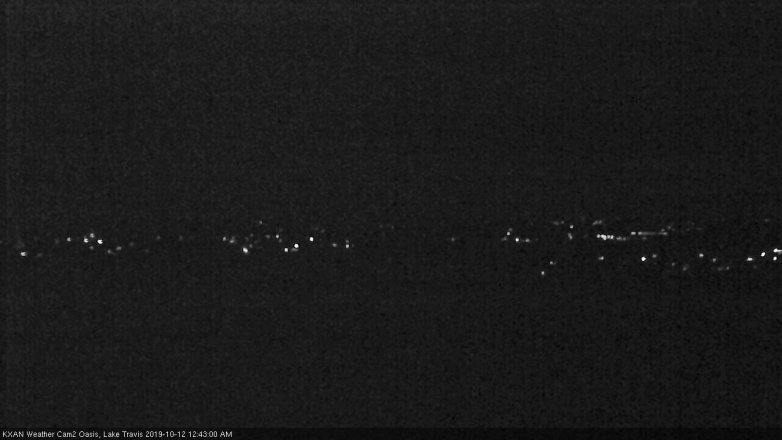 Lake Travis webcam, October 11, 2019 11:45 PM CT