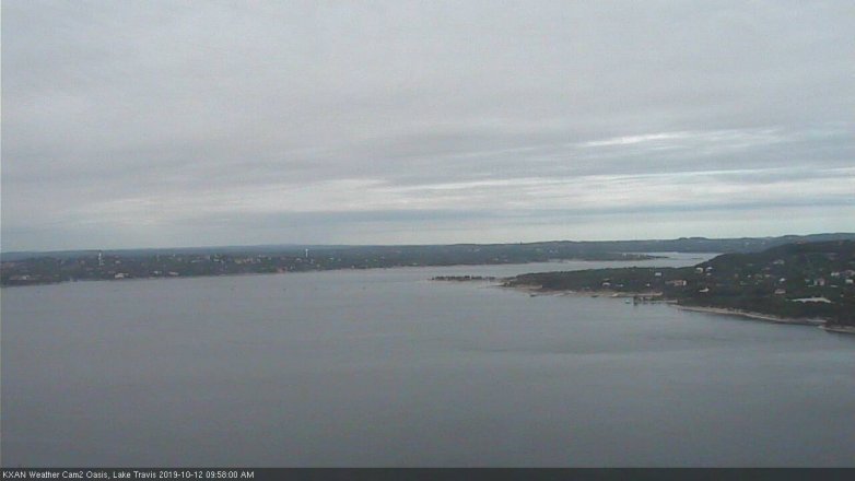 Lake Travis webcam, October 12, 2019 9:00 AM CT