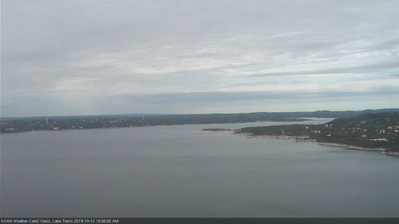 Lake Travis webcam, October 12, 2019 9:10 AM CT