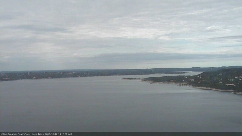 Lake Travis webcam, October 12, 2019 9:15 AM CT