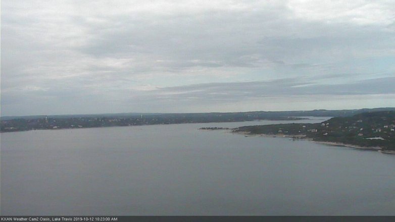Lake Travis webcam, October 12, 2019 9:25 AM CT