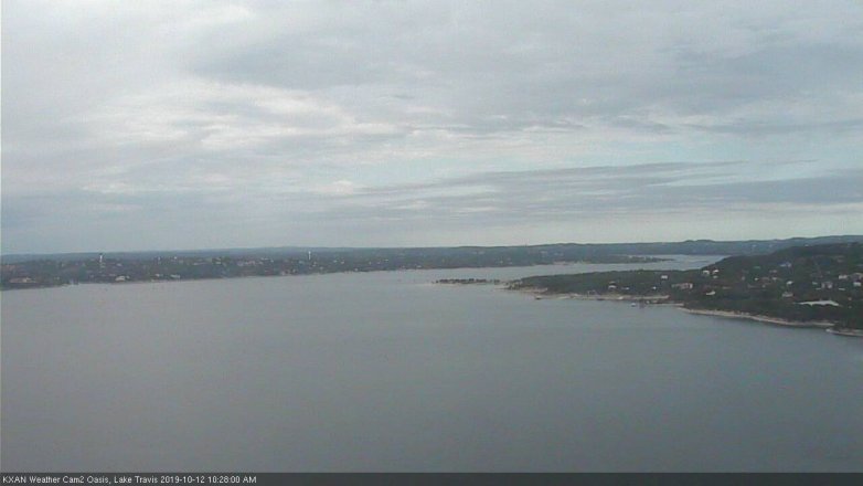 Lake Travis webcam, October 12, 2019 9:30 AM CT