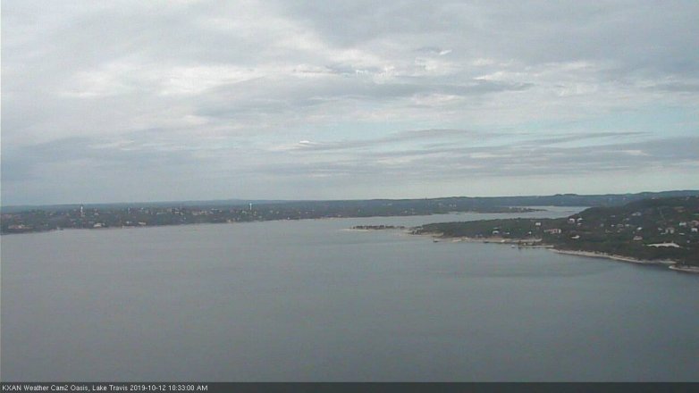 Lake Travis webcam, October 12, 2019 9:35 AM CT