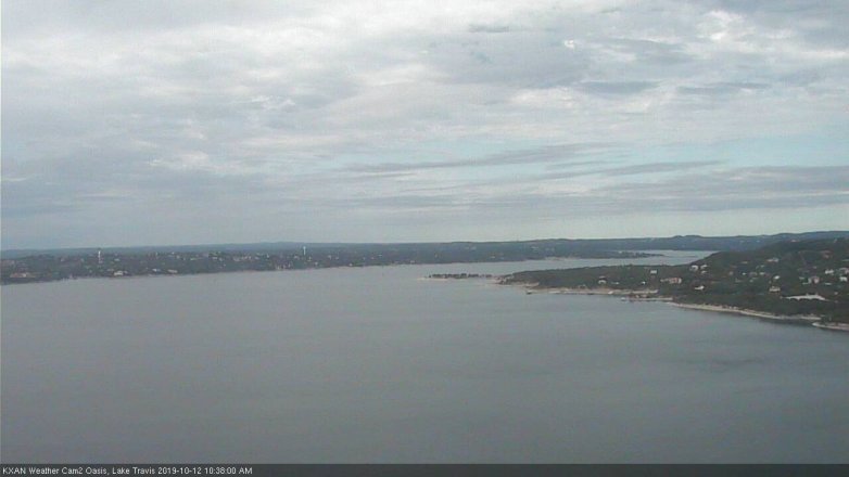 Lake Travis webcam, October 12, 2019 9:40 AM CT