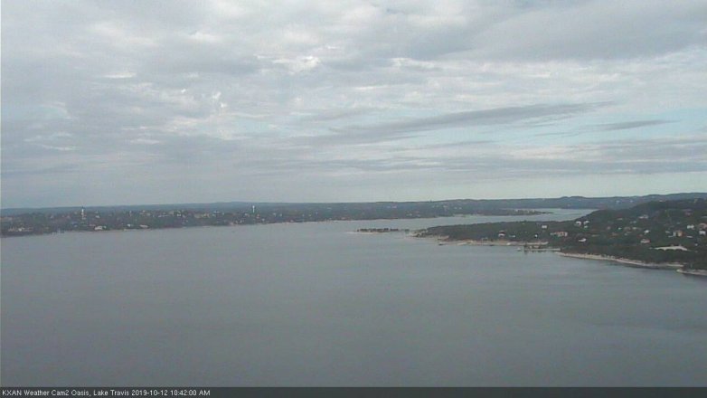 Lake Travis webcam, October 12, 2019 9:45 AM CT