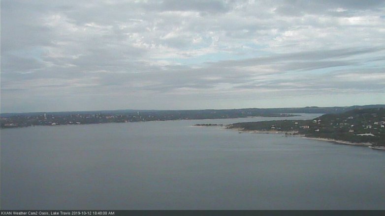 Lake Travis webcam, October 12, 2019 9:50 AM CT