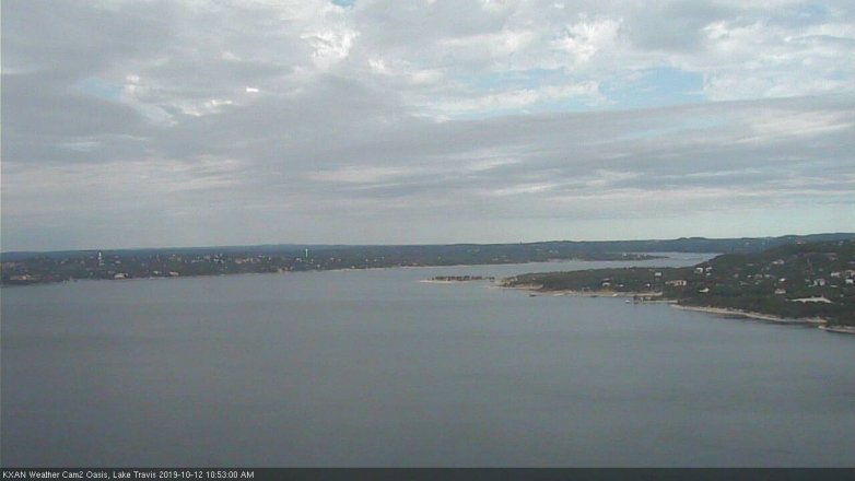 Lake Travis webcam, October 12, 2019 9:55 AM CT