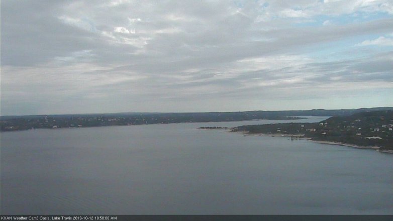 Lake Travis webcam, October 12, 2019 10:00 AM CT