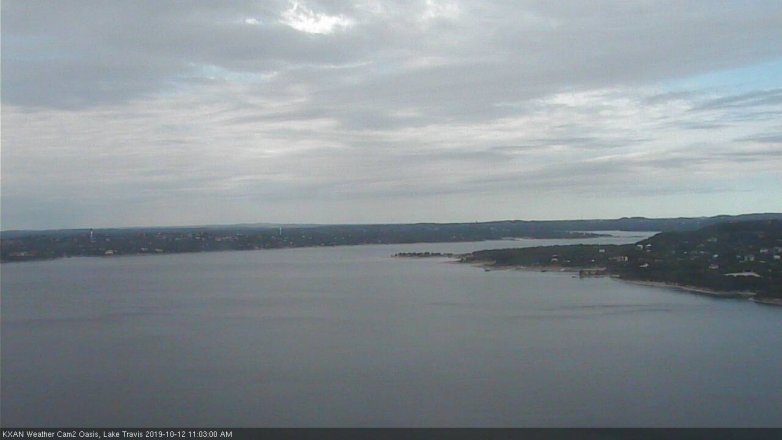 Lake Travis webcam, October 12, 2019 10:05 AM CT