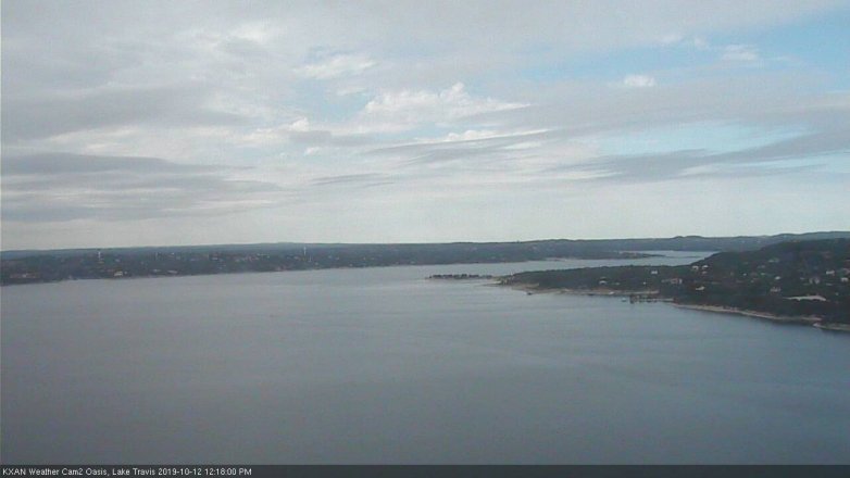 Lake Travis webcam, October 12, 2019 11:20 AM CT