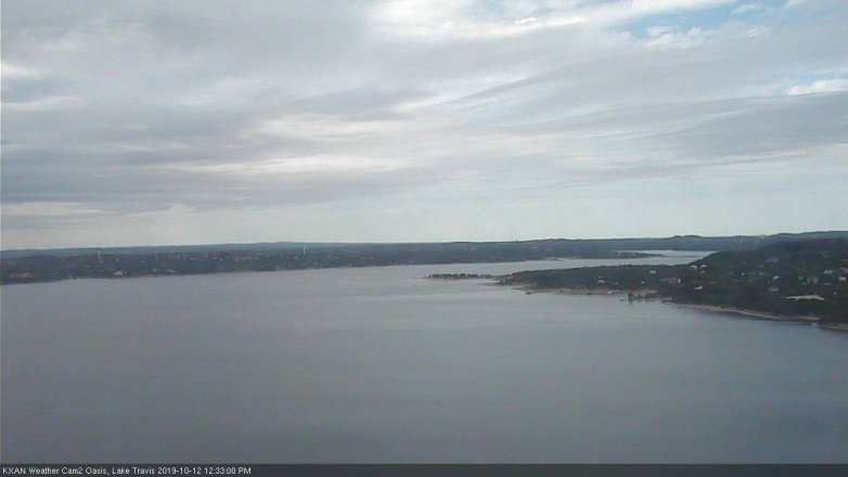 Lake Travis webcam, October 12, 2019 11:35 AM CT