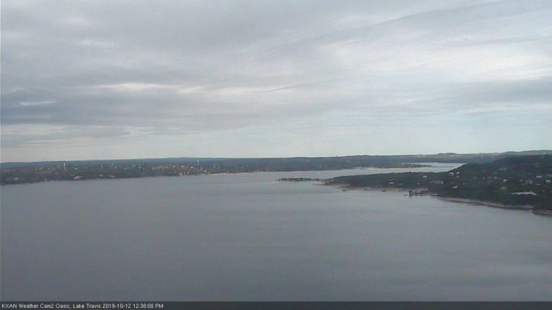 Lake Travis webcam, October 12, 2019 11:40 AM CT