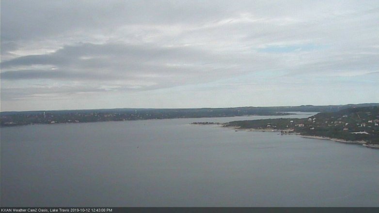 Lake Travis webcam, October 12, 2019 11:45 AM CT