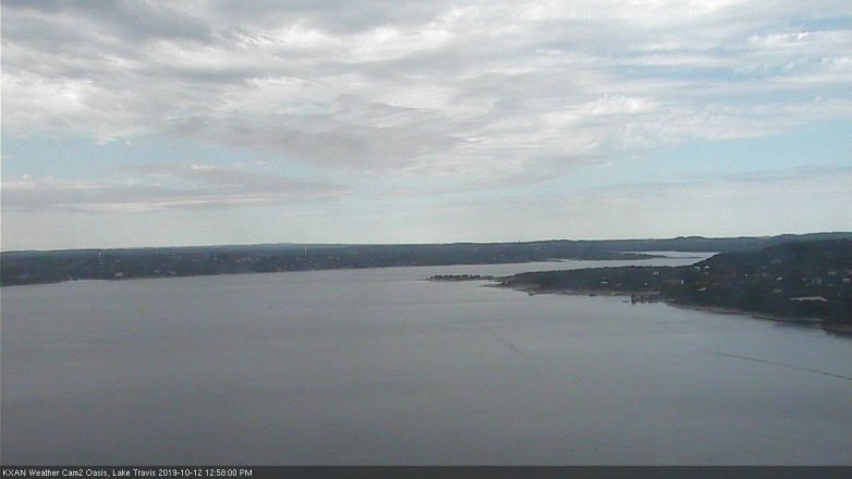 Lake Travis webcam, October 12, 2019 12:00 PM CT