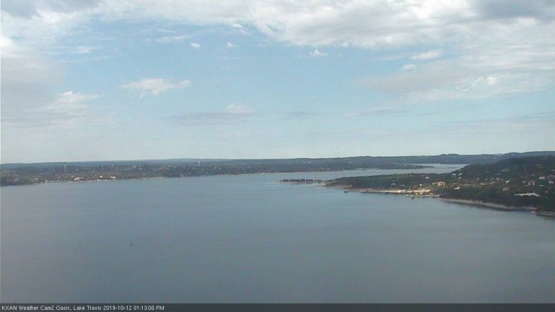 Lake Travis webcam, October 12, 2019 12:15 PM CT