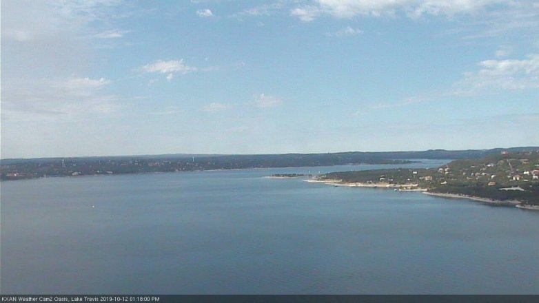 Lake Travis webcam, October 12, 2019 12:20 PM CT