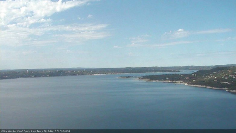 Lake Travis webcam, October 12, 2019 12:35 PM CT
