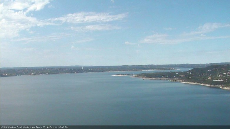 Lake Travis webcam, October 12, 2019 12:40 PM CT