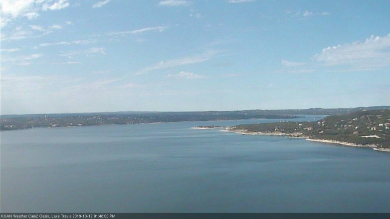 Lake Travis webcam, October 12, 2019 12:50 PM CT