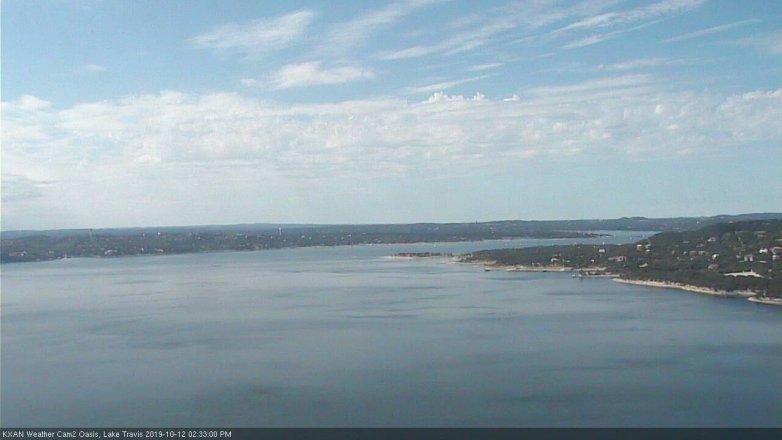Lake Travis webcam, October 12, 2019 1:35 PM CT