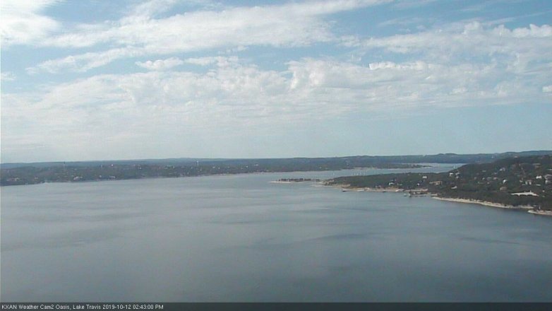 Lake Travis webcam, October 12, 2019 1:45 PM CT