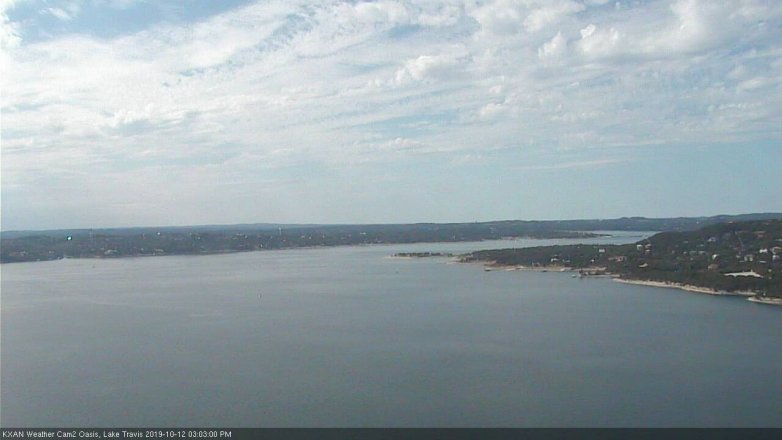 Lake Travis webcam, October 12, 2019 2:05 PM CT