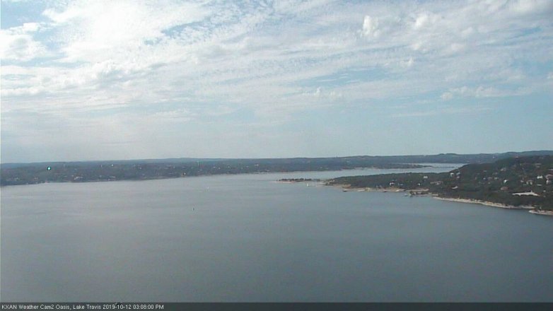 Lake Travis webcam, October 12, 2019 2:10 PM CT