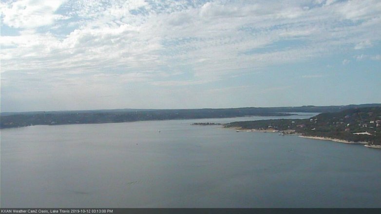 Lake Travis webcam, October 12, 2019 2:15 PM CT