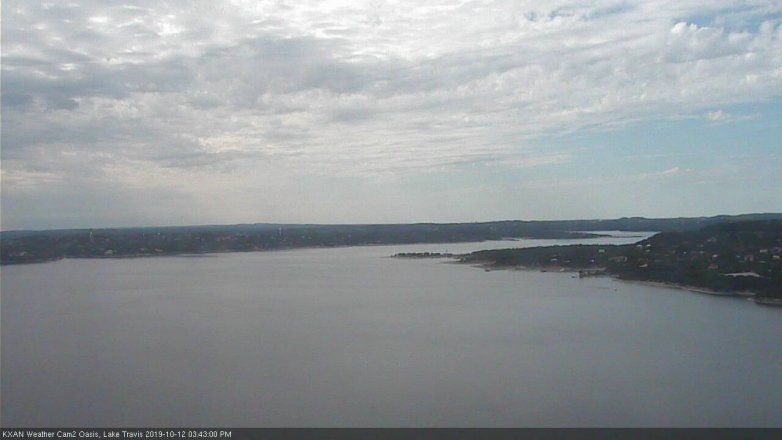 Lake Travis webcam, October 12, 2019 2:45 PM CT