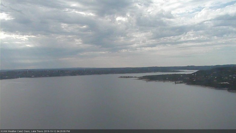 Lake Travis webcam, October 12, 2019 3:30 PM CT
