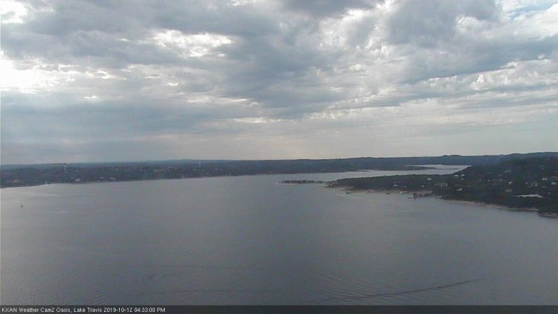 Lake Travis webcam, October 12, 2019 3:35 PM CT