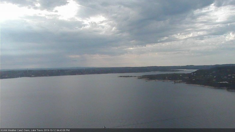 Lake Travis webcam, October 12, 2019 3:45 PM CT