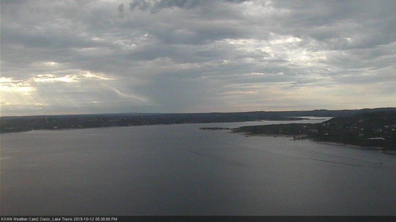 Lake Travis webcam, October 12, 2019 4:40 PM CT